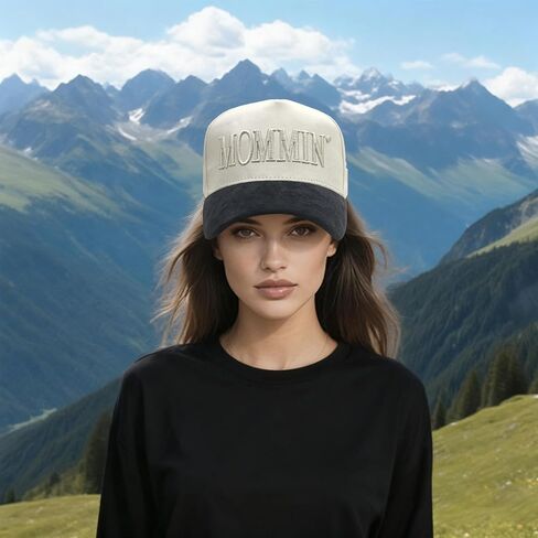 ​Mommin Women's Classic Baseball Cap, ​Mommin Trucker Hat for Women, Adjustable Metal Buckle,Gift for Moms​ in Saudi Arabia