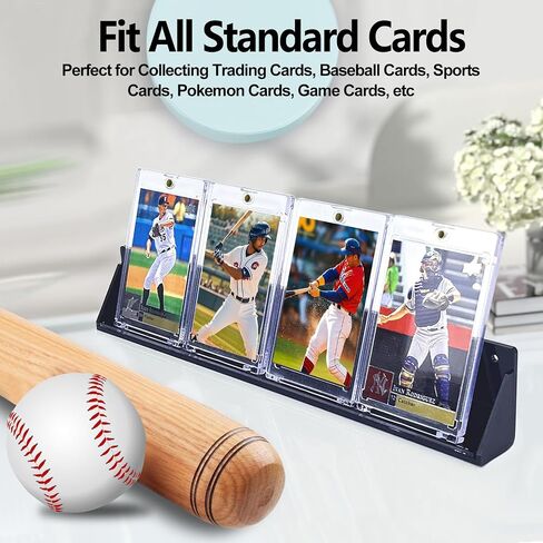 25PCS Magnetic Card Holder 35pt Hard Plastic Card Sleeves for Trading & Baseball Cards – Penny Sleeves and Hard Card Protectors for Sports Card Collectors in Saudi Arabia