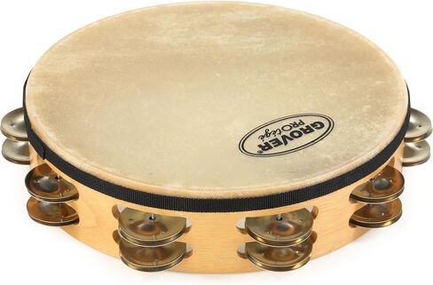 Grover Pro Percussion P-T2/GS Protégé Tambourine with German Silver Jingles - 10 inch in Saudi Arabia
