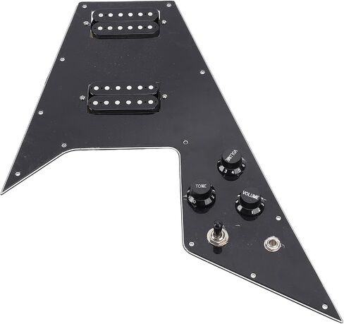 مجموعة Pickguard المحملة على الجسر، تكوين HH للجيتار الطائر على شكل V مع ملف منفصل، هامبوكر صغير، مغناطيس سيراميك in Saudi Arabia