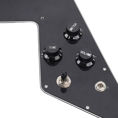 مجموعة Pickguard المحملة على الجسر، تكوين HH للجيتار الطائر على شكل V مع ملف منفصل، هامبوكر صغير، مغناطيس سيراميك in Saudi Arabia