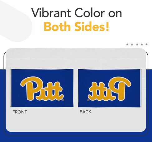 علم مطبوع من Pittsburgh Panthers College Sports - مرخص من الرابطة الوطنية لرياضة الجامعات - نايلون - لافتة مدرسية (أزرق داكن) (3 × 5 بوصات) in Kuwait