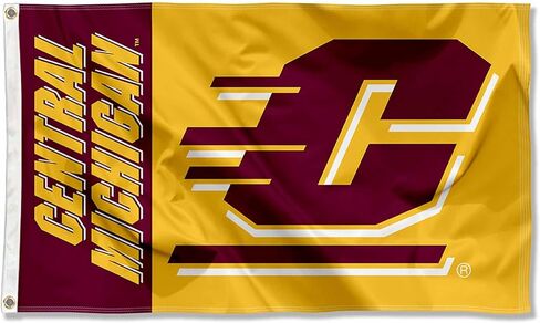 CMU Chippewas علم ذهبي 3x5 in Kuwait