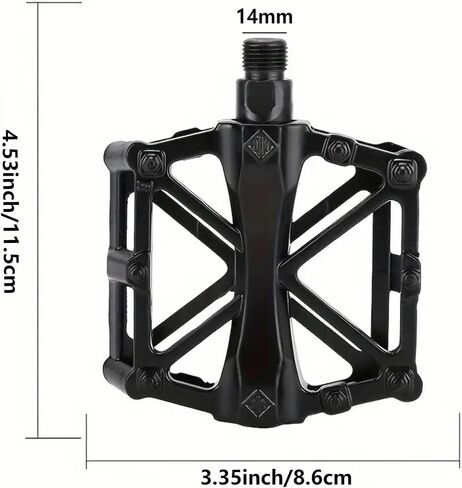 Bike Pedals of 9/16 Inch, Professional Mountain and Road Bike Flat Pedal, 2 Sealed Bearings, Wide Platform, Lightweight Bicycle Pedals in Saudi Arabia