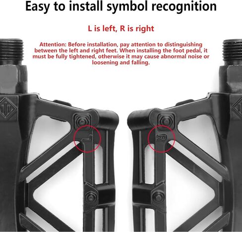 Bike Pedals of 9/16 Inch, Professional Mountain and Road Bike Flat Pedal, 2 Sealed Bearings, Wide Platform, Lightweight Bicycle Pedals in Saudi Arabia