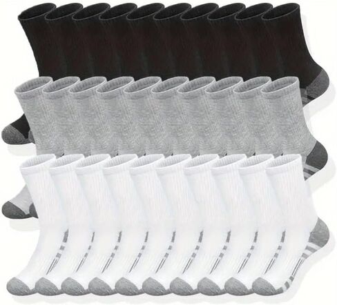 Long Socks for Men, Suitable for Sports and Leisure, Breathable and Comfortable (10 Pairs) in Saudi Arabia