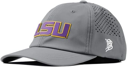 Branded Bills Officially Licensed x LSU Tigers Performance Dad Hat Collection Purple Block PVC in Saudi Arabia