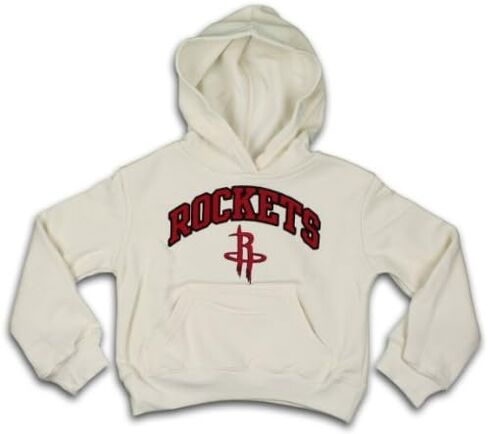 سترة بغطاء للرأس للفتيات من Outerstuff Houston Rockets NBA للفتيات (متوسط ​​(7-8)، كريمي) in Saudi Arabia