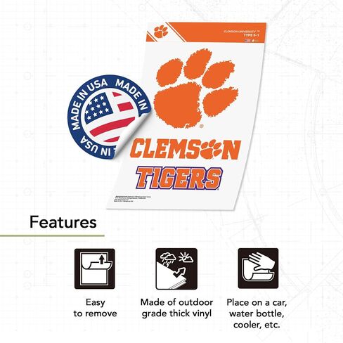 Desert Cactus Clemson University Sticker Tigers Vinyl Decals Laptop Water Bottle Car Scrapbook T5 (Type 5-1) in Saudi Arabia