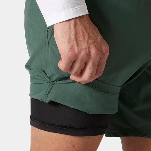 Helly-Hansen Rapide 7'' Shorts Men Running Trail Hiking Quick Dry Lightweight Moisture-Wicking Liner Breathable Zip Pocket in Saudi Arabia