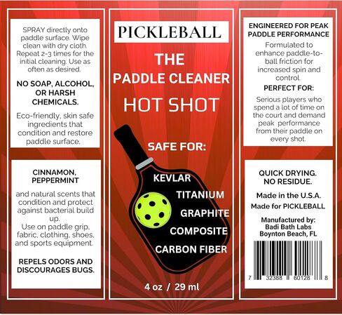 The Paddle Cleaner, Eco-Friendly, Skin-Safe, Soap Free, No Alcohol, Surface Protection Formula, Safe for All Paddle Materials in Saudi Arabia