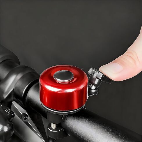 Bicycle Bell,Bicycle Accessories,Easy Installation, Loud Ringing Sound,for Mountain Road Bike Scooter Ebike,Red in Saudi Arabia