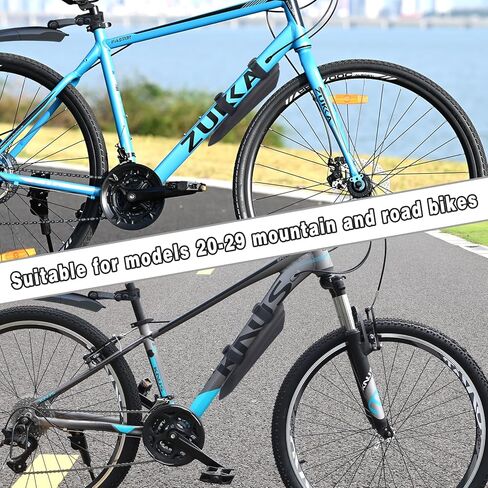 حاجز الدراجة، واقي الطين العالمي سريع التفكيك للدراجات لجميع الدراجات الجبلية/دراجات الطريق/MTB، مناسب للأحجام 24-29 بوصة (الحاجز الخلفي) in Kuwait