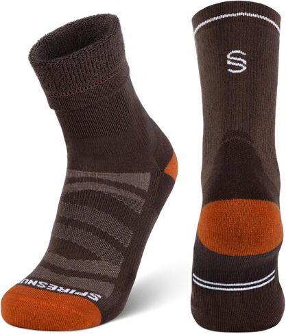Thick Thermal Merino Wool Hiking Socks, Full Cushion Winter Socks, Anti Blister & Moisture Wicking, for Men & Women in Kuwait