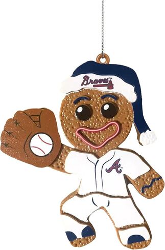 زينة FOCO New York Yankees Gingerbread Man Holiday - ديكور بيسبول مرخص رسميًا مع زي الفريق - هدية مثالية للمعجبين in Saudi Arabia
