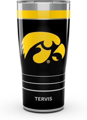 Tervis Traveler Iowa Hawkeyes - MVP Triple Walled Insulated Tumbler Travel Cup Keeps Drinks Cold & Hot, 20oz, Stainless Steel in Saudi Arabia