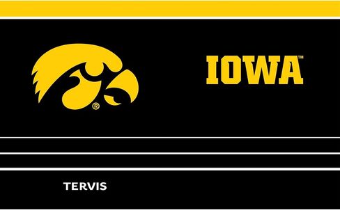Tervis Traveler Iowa Hawkeyes - MVP Triple Walled Insulated Tumbler Travel Cup Keeps Drinks Cold & Hot, 20oz, Stainless Steel in Saudi Arabia