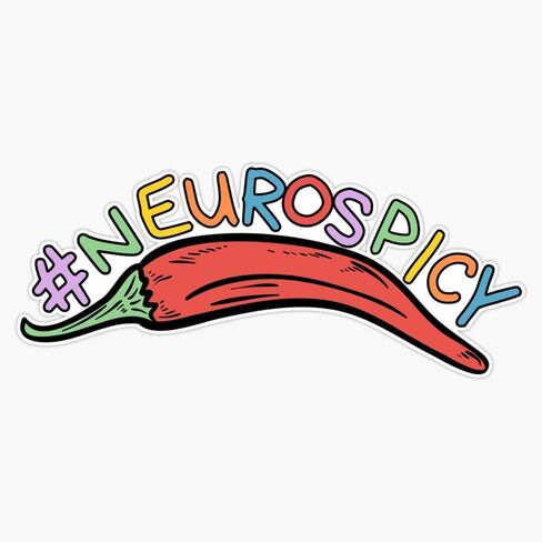 #العصاب. ADHD ASD Neurospicy ملصق ملصق حائط من الفينيل‏ سيارة محمول جدار نافذة ملصقات للسيارة متعددة الأشكال 5" in Kuwait