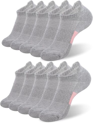 Womens Ankle Socks Cushioned Low Cut Athletic Socks No Show Running Sock 3/5 Pairs in Saudi Arabia