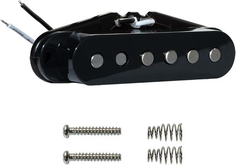 Pro ST Staggered Vintage Alnico 5 Single Coil Middle/50mm Pickup 5.6K for Strat Style Electric Guitar,Black in Kuwait