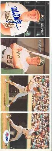 Mark Mcgwire Autograph Psa/dna Mother Cookie 1988 Strip - Autographed Baseball Cards in Saudi Arabia