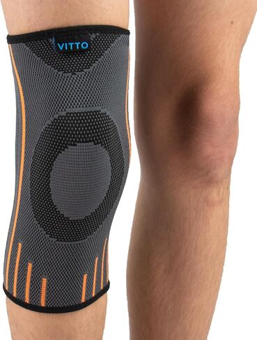 VITTO Kids Knee Brace - Osgood Schlatter Knee Brace للشباب، كم ضاغط للأولاد والبنات من سن 4 إلى 14 عامًا (L) in Saudi Arabia