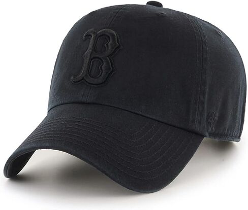 '47 MLB Black/Black Clean Up Adjustable Hat Cap, Adult One Size (Boston Red Sox Black/Black) in Saudi Arabia