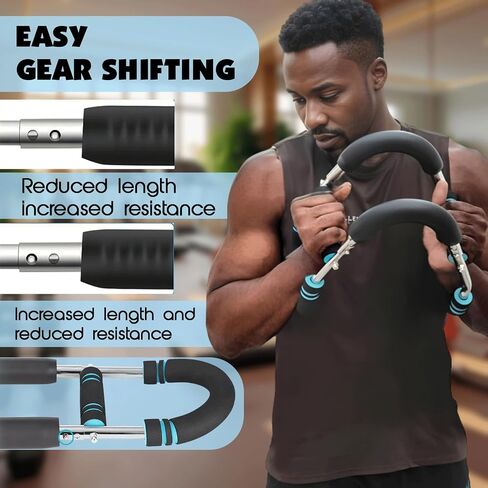 Twister Arm Trainer & 1 Pair Grip pad ,60-100lb Adjustable Chest & Arm Workout Tool with 2 Spring & Training Poster for Men & Women,Muscle Builder & Strength Training for Arms, Chest in Saudi Arabia