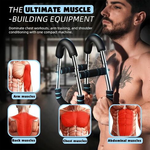 Twister Arm Trainer & 1 Pair Grip pad ,60-100lb Adjustable Chest & Arm Workout Tool with 2 Spring & Training Poster for Men & Women,Muscle Builder & Strength Training for Arms, Chest in Saudi Arabia