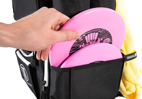 STAR FRAME Brick 3.0 Disc Golf Bag With Cooler | Large Insulated Built-in Cooler with 24-Can Capacity | 16-Disc Frisbee Golf Backpack | Light Durable Black Disc Golf Bag | Huge Storage & Putter Pocket in Saudi Arabia