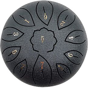 Vilihkc طبلة اللسان الصلب 11 ملاحظات 6 بوصة ديا لوتس نوع طبلة اليد طبل الشفاء طبل قرع الطبول أداة الصلب طبل C-مفتاح Handpan Drum in Kuwait