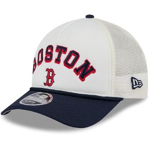 New Era MLB Chrome Arch 9FORTY M-Crown A-Frame Trucker Mesh Adjustable Snapback Hat One Size Fits All in Kuwait