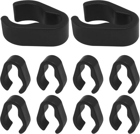 10Pcs Microphone Cable Clip, Durable Plastic Mic Clamps Microphone Stand Cable Holders, Universal Mic Boompole Clips for Setup/Fits 20mm Diameter Poles(20mm) in Saudi Arabia