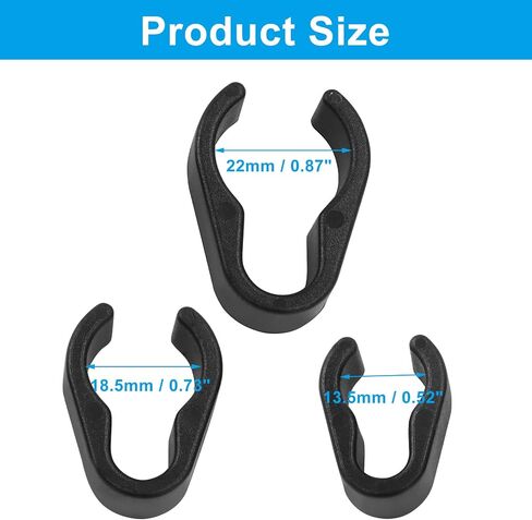 10Pcs Microphone Cable Clip, Durable Plastic Mic Clamps Microphone Stand Cable Holders, Universal Mic Boompole Clips for Setup/Fits 20mm Diameter Poles(20mm) in Saudi Arabia
