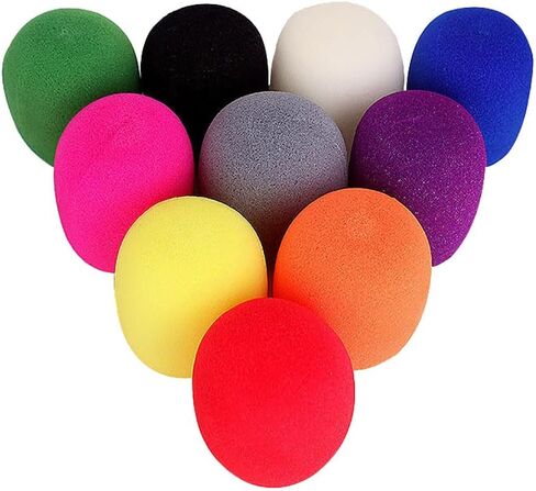 10 Pcs Large Microphone Foam Covers Small Microphone Windscreens Microphone Protective Covers for Standard Handheld Microphones in Saudi Arabia