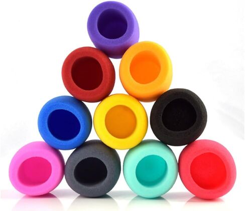 10 Pcs Large Microphone Foam Covers Small Microphone Windscreens Microphone Protective Covers for Standard Handheld Microphones in Saudi Arabia