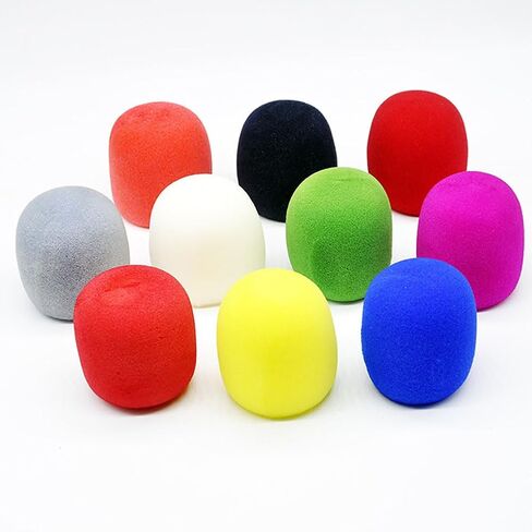10 Pcs Large Microphone Foam Covers Small Microphone Windscreens Microphone Protective Covers for Standard Handheld Microphones in Saudi Arabia