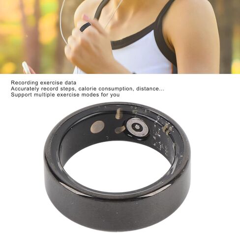 Smart Ring, BT Health Tracker Fitness Ring with Step Counter, Multiple Sports Modes for Health Monitor Men Women in Saudi Arabia