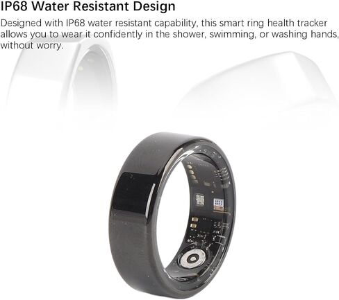 Smart Ring, BT Health Tracker Fitness Ring with Step Counter, Multiple Sports Modes for Health Monitor Men Women in Saudi Arabia