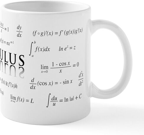 أكواب معادلات حساب التفاضل والتكامل من CafePress سعة 11 أونصة (325 مل) كوب قهوة من السيراميك in Saudi Arabia