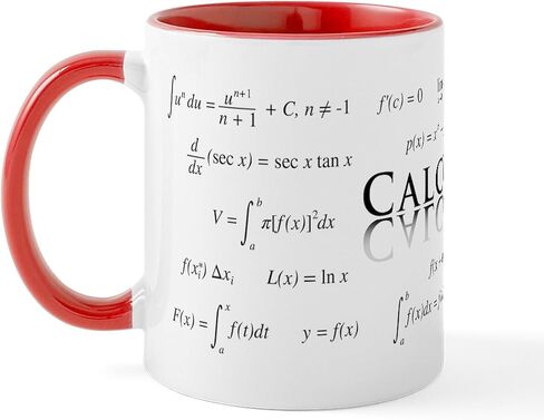أكواب معادلات حساب التفاضل والتكامل من CafePress سعة 11 أونصة (325 مل) كوب قهوة من السيراميك in Saudi Arabia