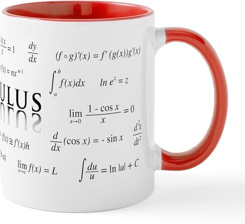 أكواب معادلات حساب التفاضل والتكامل من CafePress سعة 11 أونصة (325 مل) كوب قهوة من السيراميك in Saudi Arabia