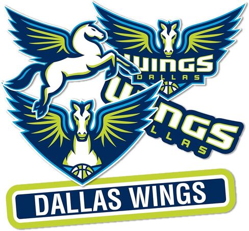 ملصق Desert Cactus Dallas Wings من WNBA للسيدات الرابطة الوطنية لكرة السلة مرخص رسميًا من الفينيل لزجاجة مياه للكمبيوتر المحمول ودفتر قصاصات السيارة (النوع 2) in Saudi Arabia