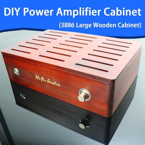 هيكل احترافي لاستوديو الصوت من جانب واحد لتبديد الحرارة، هيكل إمداد مضخم الطاقة DIY PSU Preamp Amp Enclosure Headphone Case Desk AmplifyBox HiFi in Kuwait