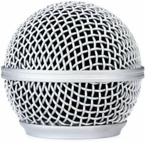 SM58 RK143G Replacement Grille for Shure SLXD24D/SM58 Dual Wireless System with 2 SLXD2/58 Handheld Transmitters 2-Pack, with Windscreen, Silver Color, 2 Pack in Kuwait