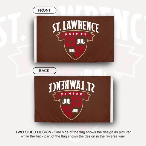 Desert Cactus St. Lawrence University SLU Flag - 3 x 5 Feet Saints Banner, Indoor/Outdoor Durable Fabric, 100% Polyester Design (Style 1) in Saudi Arabia
