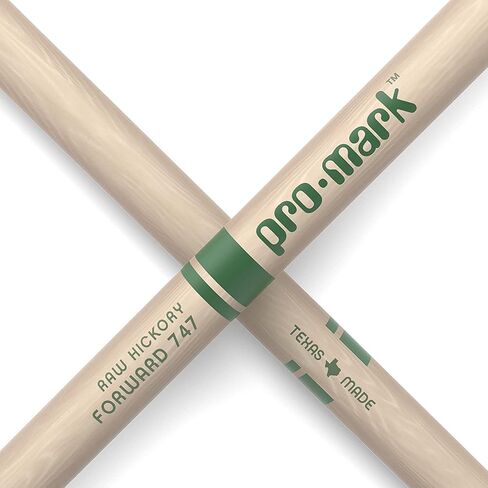 ProMark Classic Forward 747 Raw Hickory Drumsticks, Oval Wood Tip (2 Pack) in Saudi Arabia