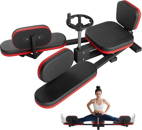 330LBS Heavy Duty Leg Stretcher Machine - Steel Frame Split Trainer with Adjustable Soft Padding, Flexibility Stretching Equipment for Home Gym, Dance & Yoga in Saudi Arabia