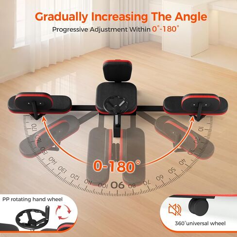 330LBS Heavy Duty Leg Stretcher Machine - Steel Frame Split Trainer with Adjustable Soft Padding, Flexibility Stretching Equipment for Home Gym, Dance & Yoga in Saudi Arabia