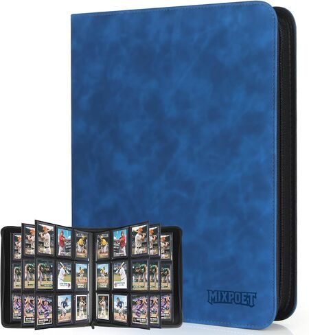 Top Loader Card Binder 4 Pocket with Sleeves Holds 112 Top Loaders Storage, Trading Cards Collector Album, Sports Cards YGO MTG TCG, Collection Folder Collectible Games (FOR TOP LOADERS ONLY) in Kuwait
